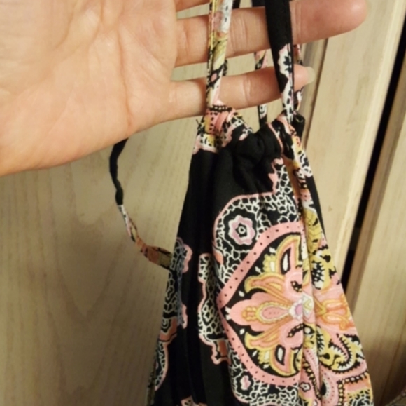 NWT En Creme Boho Flowy Paisley Print Maxi Dress With Spaghetti Straps - Picture 12 of 16